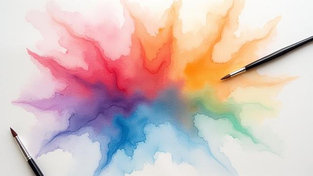 다양한 색채로 표현된 추상적인 감정 지도