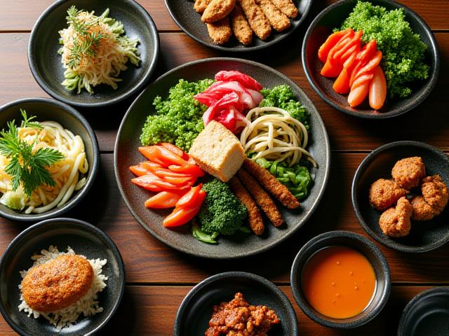 정갈하고 고운 사찰 음식을 만드는 모습